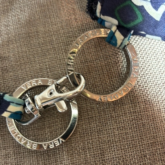 Vera Bradley Ink Blue Zip ID Case with Lanyard - Picture 5 of 5